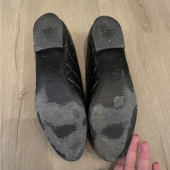 Chanel Aged Calfskin Quilted Cap Toe Ballerina 39.5 - Picture 3 of 5